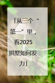 从三个“第一”里，看2025拱墅如何发力